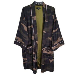 Generation Love Women's Multicolor‎ Lesley Camo Kimono Robe Long Sleeve Size S